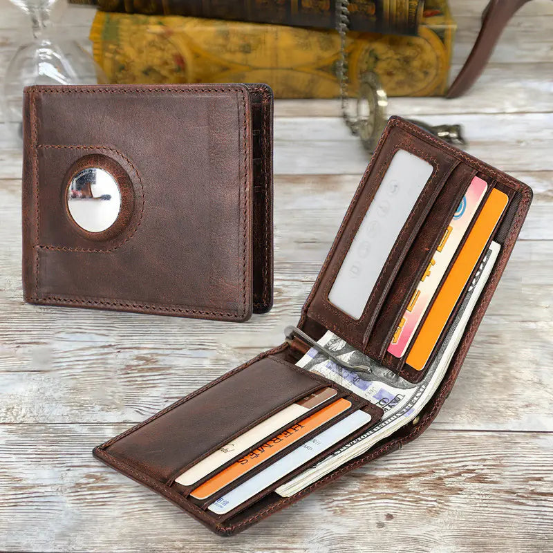 Anti-Theft Brush for Men's Wallet with Tracker