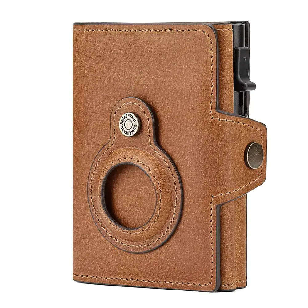 RFID Anti-Magnetic Automatic Cowhide Anti-Lost Wallet