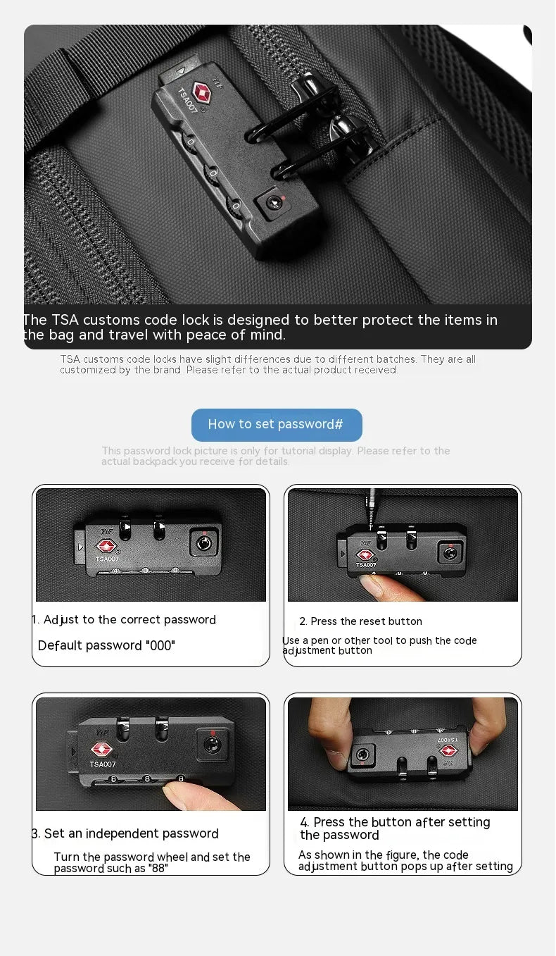 Men's Business Travel Backpack