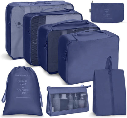 8-Piece Travel Clothes Organizer Set