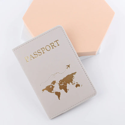 Leather Passport Holder Travel Document Case Protector