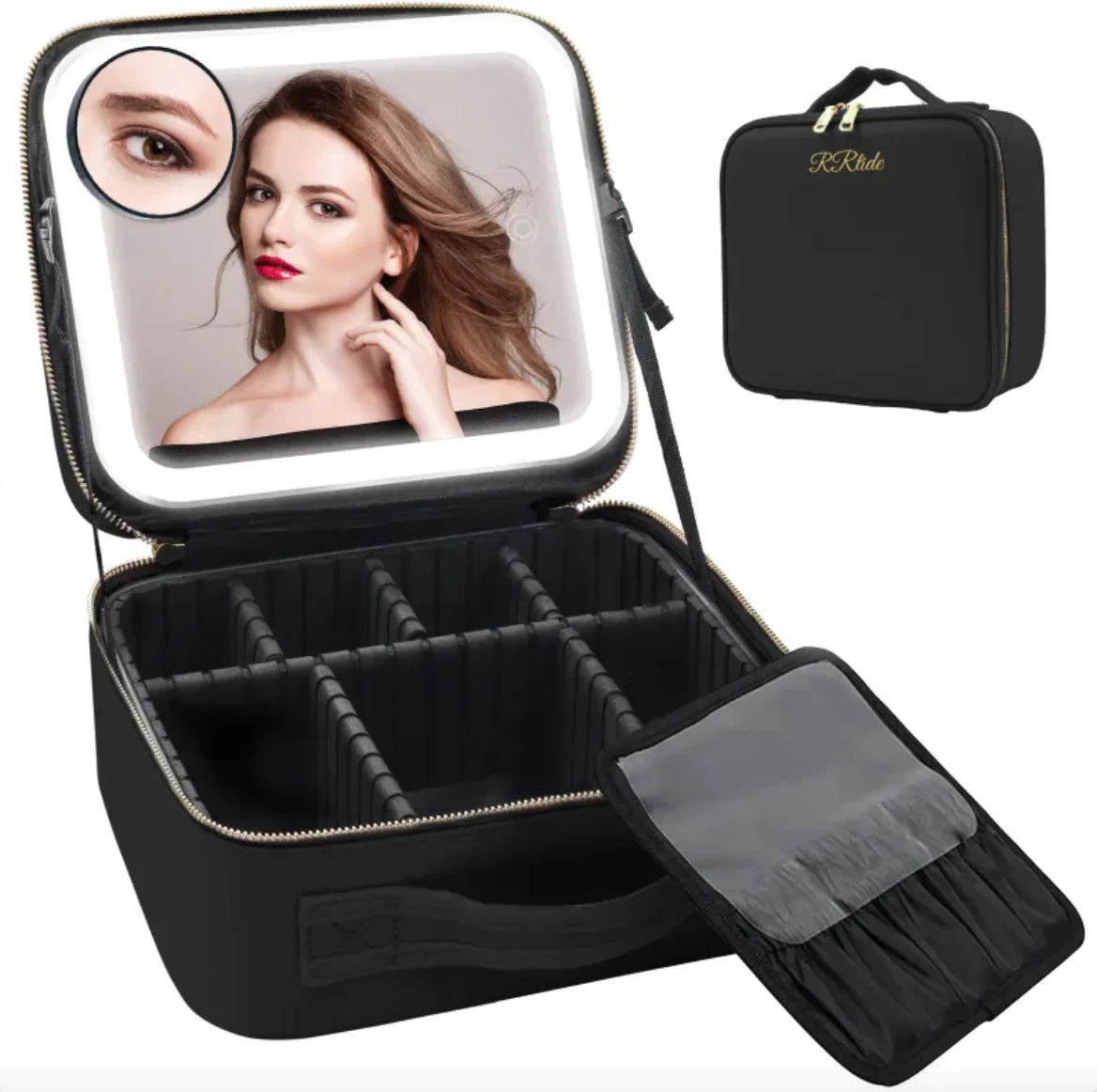 LED Cosmetic Bag with Mirror